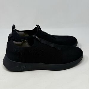 Vionic Escapade Advance Shoes Womens 10 Black Knit Slip On Non-Slip Sneakers